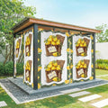 Lemon Outdoor Curtains for Patio Lemons in Baskets Summer Tropical Plants Green Waterproof Outside Curtains with Grommet Top Weatherproof Curtain for Cabana Pergola Gazebo, 1 Panel, 54" W x 108" L