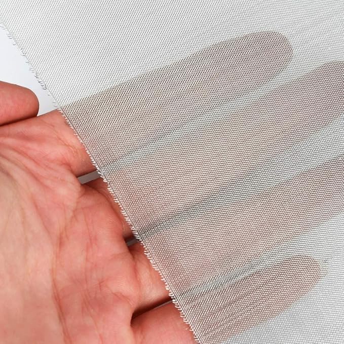 Stainless Steel Woven Wire Mesh, 60 Mesh 304 Stainless Steel Woven Wire Mesh, Durable Rodent Mesh Garden Insect Screen Great for Vent, Filter, Airbrick