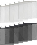 Pawfly 12 Pack Black & White Aquarium Filter Media Bags, Fish Tank Fine Mesh Bag with Plastic Zipper Aquarium Reusable Mesh Bag for Activated Carbon Bio Filter Balls Filter Stones, 7.9" x 5.9"
