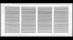 HVAC Premium 24" X 10" Steel Return Air Filter Grille for 1" Filter - Fixed Hinged - HVAC DUCT COVER - Flat Stamped Face - White [Outer Dimensions: 26 5/8" X 12 5/8"]