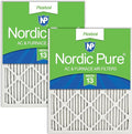 Nordic Pure 12x24x1 (Actual Size: 11 1/2 x 23 1/2 x 3/4) Pleated MERV 13 Air Filters 2 Pack
