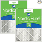Nordic Pure 18x18x1 (Actual Size: 17 3/4 x 17 3/4 x 3/4) Pleated MERV 13 Air Filters 2 Pack
