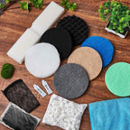 62 Pcs Compatible with Fluval Fx4/fx5/fx6 Replacement Filter Media, 6 Foam Block, 6 Carbon and 6 Water Polishing Pad, 4 Bio-sponge 6 Filter Pad, 6 Carbon, 18 Nitrite/phosphate/ammonia Remover
