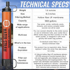 Straw Water Filter 8 Pack – Outdoor Camping & Hiking Survival Gear Kit for Family Use, Ultra-Light Personal Filter Straws for Backpacking, Travel, Bug-Out Bags and Emergency Preparedness