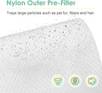 [6-Pack] Pre-Filter Compatible with LEVOIT Core 600S Air Purifier Filter Replacement Core 600S-P, Fit Part# Core 600S-RF