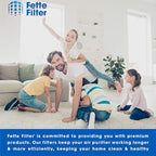 Fette Filter - Air Cleaning Filter, 9" x 15" Compatible With 3M Filtrete FAPF02 & FAPF024 for model # FAP01-RMS, FAP02-RMS, FAP02 - Pack of 4