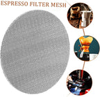 Luxshiny 5pcs Coffee Maker Filter Mesh Reusable Stainless Steel Screen for Optimal Coffee Extraction