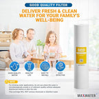 Max Water 1 Micron 20 x 4.5 Sediment Filter 20 inch Whole House BB Water Filteration System Replacement Compatible Cartridge DGD-5005-20, FP25B, AP810-6, FPMB5-20, P5-20, 155358-43, SDC-45-2005