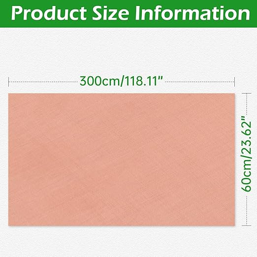 Copper Mesh Screen - 23.6" x 118", 100 Mesh, Dense Filter, 99.9% Pure Copper Fabric DIY Kit for Window Protection