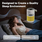Core 300 Pet Care Replacement Filter for LEVOIT Core 300 Core 300-P Core 300S Vortex Air Air Purifier, 3-in-1 H13 Grade True HEPA High-Efficiency Activated Carbon, Core 300-RF-PA, 4 Pack, Yellow