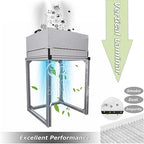 INTSUPERMAI Vertical Laminar Flow Hood Air Flow Clean Bench Workstation with HEPA Filter Lab Fume Hood Air Volume 294-411 cfm Dust Free Room Workshop for Phone LCD Repair Workshop Laboratory 110V