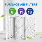 LotFancy 12x24x1 Air Filter MERV 11 4-Pack, Electrostatic Pleated AC Furnace Air Filter, Captures Dust, Smog & Pet Dander, Actual Size: 11.75"x23.75"x0.75"