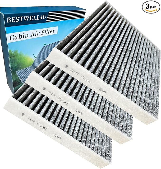 3 Pack BW285 Cabin Air Filter for Camry,Corolla,Corolla,Highlander,Prius,RAV4,Tundra,4Runner,Avalon,Replacement for CF10285,CP285