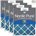 Nordic Pure 18x24x1 (Actual Size: 17 1/2 x 23 1/2 x 3/4) Pleated MERV 7 Air Filters 4 Pack