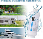 Yoption Calcium Inhibitor Filter, Outdoor Misting System Filter, for Preventing Scale Buildup and Clogging of Garden Patio Misters - 4 Pack