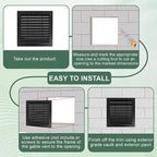 2-Pack Paintable Gable Vents - 18" x 18" Aluminum with Screen, Maximize Ventilation in Attics and Sheds, Vent Opening: 16" x 16"
