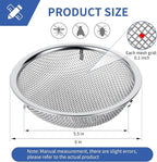 6" Rain Barrel Mesh Cover for Rain Barrels, 2-Pack 304 Stainless Steel Screen Filter, Never Rust -Kitchen Wash Colander -Compost Sifter, for Keep Leaves, Mosquitos Outside, Soil Sifter, cleaning seeds