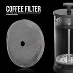 5Pcs 304 Stainless Steel Coffee Mesh Filter Portable Reusable Cofffe Pot Mesh Filter Coffee Making Tool Mesh Accessory (Medium-800ml)