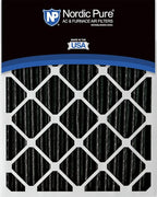 Nordic Pure 20x20x1 (Actual Size: 19 1/2 x 19 1/2 x 3/4) Furnace Air Filters MERV 10 Pleated Plus Carbon 3 Pack