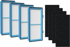 Nispira AER1 Filter Replacement for Holmes Air Purifier HAPF30AT HAP242-NUC Total Air 4 HEPA 4 Carbon Booster, Remove Odor Smoke VOCs 1.2 x 10 x 4.6 Inches