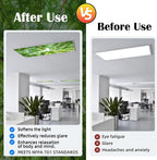 Fluorescent Light Covers - Classroom Covers for Ceiling Lights, 1 PCS 4 x 2 Feet Magnetic Light Filters, Classroom, Office Decor (Spring & Forest)