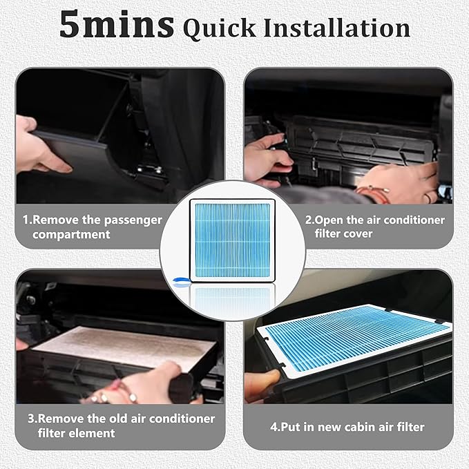 silverado Dedicated CF11809 Cabin Air Filter With Activated Carbon For 2014 2015 2016 2017 2018 2019 silverado 1500 2500 3500 and 2019-2022 Silverado 4500 5500 6500
