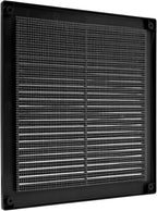 Vent Systems 8" x 8" Inch (Opening Dimensions) - Pack of 50 - Plastic Black Soffit Vent Cover - Flat Square Air Vent Grille - Air Vent Deflector - HVAC 10" x 10" Inch (Overall Dimensions)