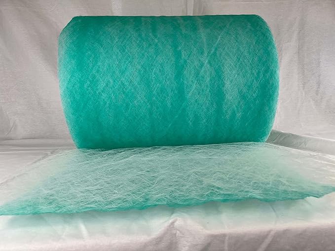 wioboy Paint Booth Exhaust Filter Roll, (40.5" x 300ft) 15 Gram Fiberglass Paint Arrestor for Spray Booth