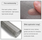 304 Stainless Steel Woven Wire Mesh,Stainless Steel Wire Metal Mesh Sheets,8 Mesh Steel Woven Mesh Rodent Proof Garden Insect Screen Heat-Resistant Metal Filter Screen Sheet