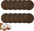 12 Pack Biodegradable Natural Filters for Kitchen Compost Bin, 7.25 Inch Compost Bin Charcoal Filter for Countertop Bin Pail Replacement, Longer Lasting Round Activated Charcoal Home Bucket Refill Set