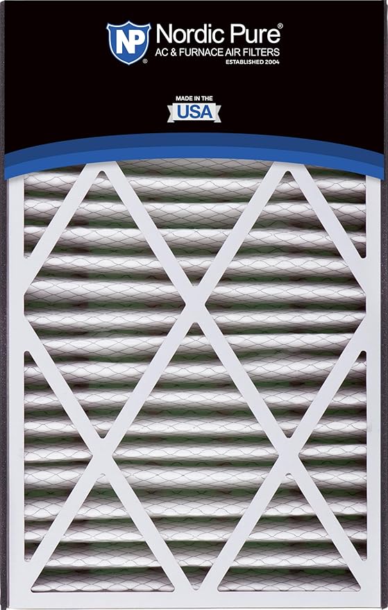 Nordic Pure 16x25x3 (Actual Size: 15 13/16 x 24 5/16 x 3) MERV 15 Trion Bear Cub 266649-101 Replacement Pleated AC Furnace Air Filters 7 Pack