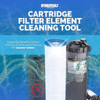 SWIMLINE HYDROTOOLS Cartridge Filter Cleaner Tool | 10-Nozzle Jet Spray Head | Adjustable Pressure & Toggle On/Off | Quick Connect Garden Hose Adapter | For Pool & Spa Filters | ¾-Inch Hose Compatible