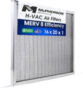 McPherson Reusable Air Filter 20x16x1 | Washable MERV 8 | Made in USA Metal Frame | HVAC AC Furnace | Permanent | Pet Dust Filtration