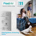 16x25x1 Air Filter – 6 Pack, MERV 11 Pleated HVAC & Furnace Filter, Electrostatic Mechanical Filtration (Actual Size 15.75 x 24.75 x 0.75)