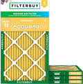 Filterbuy 16x36x1 Air Filter MERV 11 Superior Pet & Allergy Defense (4-Pack), Electrostatic Pleated HVAC AC Furnace Filters Replacement, Made in USA (Actual Size: 15.75 x 35.75 x 0.75)