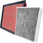 OPBU150-10262 Cabin and Engine Air Filter for Ford Expedition 2018-2024,Ford F-150 2015-2025,Lincoln Navigator 2018-2025.Replacement for CF12150,FL3Z-19N619-A,CA10262,7C3Z-9601-A