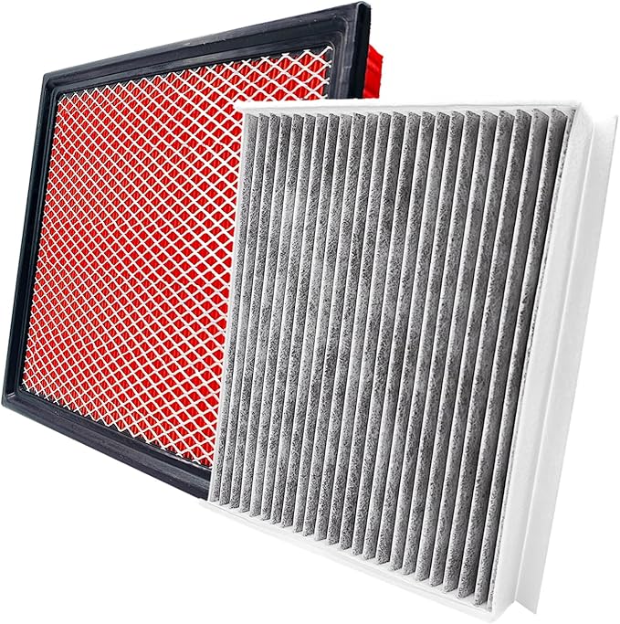 OPBU150-10262 Cabin and Engine Air Filter for Ford Expedition 2018-2024,Ford F-150 2015-2025,Lincoln Navigator 2018-2025.Replacement for CF12150,FL3Z-19N619-A,CA10262,7C3Z-9601-A