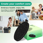 Polyurethane Activated Charcoal Filters -7 Pack 6.7 Inch Round Strong Odor Control Replacements for Kitchen and Countertop Compost Buckets/Bins