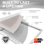 K&N 12X24X1 HVAC Furnace Air Filter, Lasts a Lifetime, Washable, Merv 8, the Last HVAC Filter You Will Ever Buy, Breathe Safely at Home or in the Office, HVC-8-11224