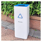GLigeT Outdoor Trash can White Combined Trash Can Large-Capacity Square Sorting Trash Can Outdoor Direct Throw Trash Can Without Cover, Anti-Fingerprint Technology 48L Trash Can (Size : B)