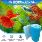 Big Kahuna Aquarium Filter Floss for Fish Tank Filters – Aquarium Filter Pad – 3/4-1 Inch Thick 12 Inch Wide 10 Feet Long - Media Roll for Healthy Water in Freshwater Aquariums or Marine Aquariums
