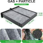 Activated Carbon Cabin Air Filter for Mazda 3 (2019-2025); for Mazda CX-30 (2020-2025); for CX-50 (2023-2025); Replace BDTS61J6X, MP111BDGF, BDGF-61-J6X
