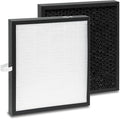 KJ217 Filter Replacement, Compatible with MOOKA KJ217 Smart Large Air Purifier, 3-in-1 H13 True HEPA with High-Efficiency Activated Carbon For Pets Dust Smoke Odor Dander Pollen, 2-PACK