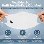 INHERENT Premium Traveler's Face Mask with Anti-Odor SILVERbac | Reusable, Adjustable, Comfortable