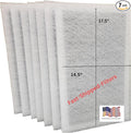 Fast-Shipped-Filters 7 Pack 16x20 Replacement Filter Pads Compatible with MicroPower Guard One Hour Air Cleaner 16x20 Refill White