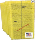 Fast-Shipped-Filters 10 Pack 16x25 Replacement Filter Pads Designed to Fit MicroPower Guard One Hour Air Cleaner Refill Yellow (10, Yellow, 16x25)