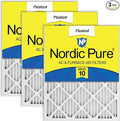 Nordic Pure 18x20x1 (Actual Size: 17 1/2 x 19 1/2 x 3/4) Pleated MERV 10 Air Filters 3 Pack