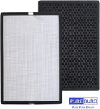 PUREBURG Replacement Filters Compatible with Mooka & Aiibot EP188 EPI-188 Air Purifiers,2-Pack H13 True HEPA 3-Stage Filtration Activated Carbon Air Clean Dust VOCs Odor