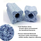 Ceramic Bio Filter Media Vast Surface Area for Aquarium Sump Canister (1 Box / 24 pcs)