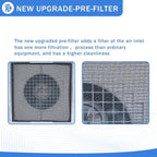 HEPA H14-Filter Laminar Flow Hood Updated FanFilter Unit（Include HEPA Filter）100/ISO Class 5 Cleanroom/Laboratory/Cleanroom/Mushroom Room, Laminar Air Flow Hood(46.2"x22.6"110V)